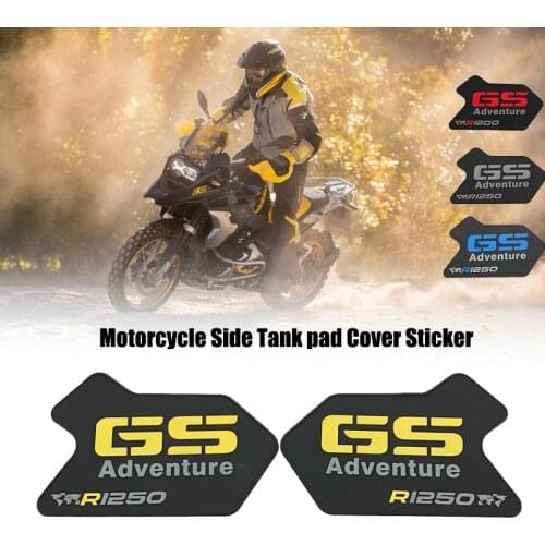 For BMW R1200GS LC ADV R1250GS Adventure R1250GSA 2014-2021 Non-slip Side Fuel Tank Stickers Waterproof Pad Rubber Sticker
