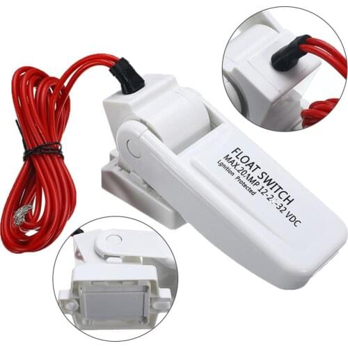 12V 24V 32V Electric Flow Sensor Marine Portable Boat DC Automatic Leakproof Float Switch Controller Water Level For Bilge Pump