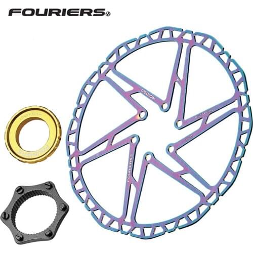 FOURIERS BR-D1P-2-LK Bicycle Disc Brake Rotor Compatible with center lock system 140mm/160mm/180mm/203mm
