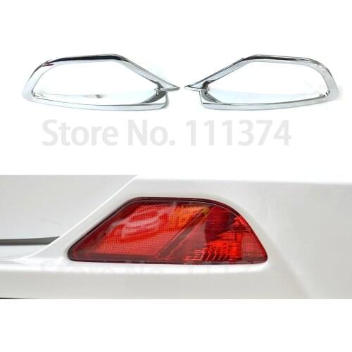Chrome Rear Tail Fog Lamp Light Trim For Toyota RAV4 IV XA40 2016 2017 2018 2019 ABS Carbon Look Decoration Accessories