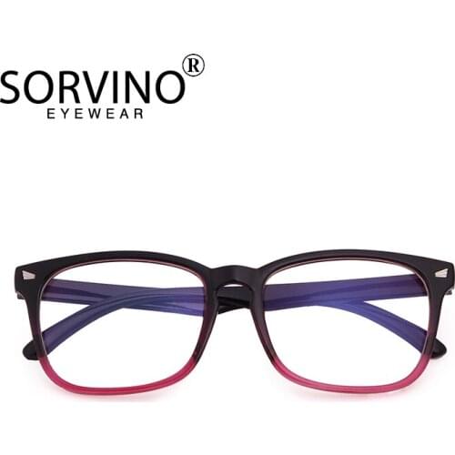 SORVINO Computer Eyeglasses Anti Blue Light 2020 Blocking Glasses Frame Women Men Rectangle Optical Clear Lens