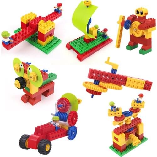 New DIY MOC Compatible All Brands Duplo 9656 Particle Building Blocks Educational Institutions Stem Robot Science Technology Set