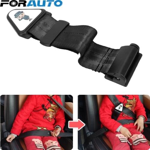 FORAUTO Children Kid Car Safety Belt Universal Adjuster Seat Belt Correction Tape Car Baby Safety Seat Strap Belt Buckle 30X6 cm