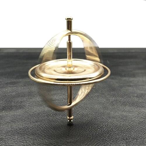 Metal gyroscope Anti-gravity Science and education toy rotation balance mechanical gyroscope