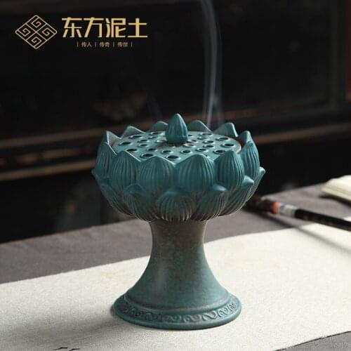 Monastery furnace furnishing articles home indoor household dish censer living room teahouse sandalwood aroma stove