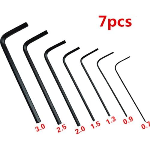 7Pcs 0.7mm-3mm Mini Hexagon Hex Allen Key Set Wrench Screwdriver Tool Kit
