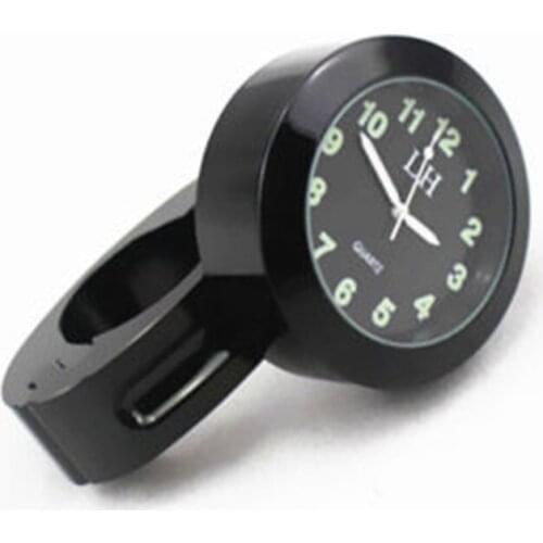Wholesale Black 7/8"- 1 " Motorcycle handlebar Clock for HONDA SHADOW KAWASAKI VULCAN SUZUKI YAMAHA STAR HARLEY DYNA