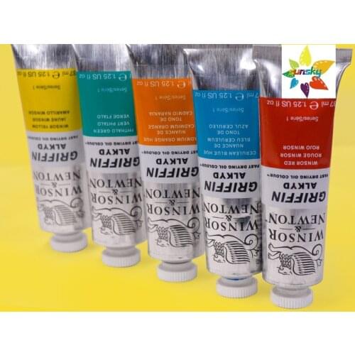 Original WINSOR&NEWTON FRIFFIN ALKYD Artists quick drying oil color Rich in color Tubular 37 ml 48 colors single Self selected