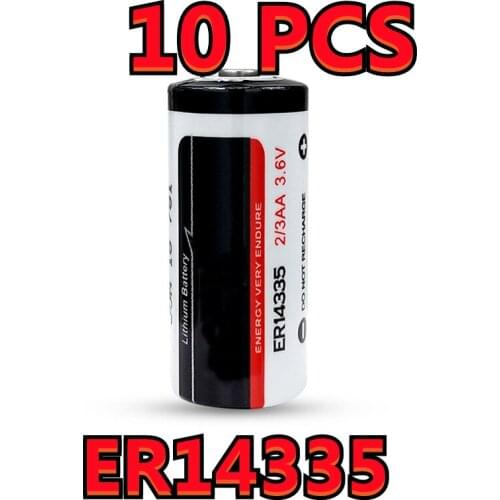 10PCS Original NEW For EVE ER14335 Smoke Alarm Detector 2/3AA 3.6V Lithium PLC Battery (We Also Have This Model With Pins)