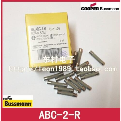 [SA]United States BUSSMANN Fuses BUSS FUSE ABC-2-A 2A 250V 6.4 * 31.7mm fast break--50pcs/lot