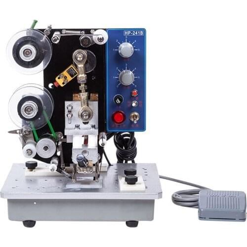 HP-241B Electric Ribbon Coding Machine Automatic Date Printing Machine Stamping label Hot Coding Machine