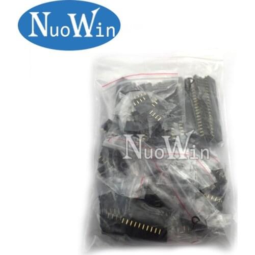 10*10pcs Single Row Pin Female Header Socket 2.54mm Pitch 1*10p 12p 20p 2p 3p 4p 5p 6p 7p 8p Pin Connector kit