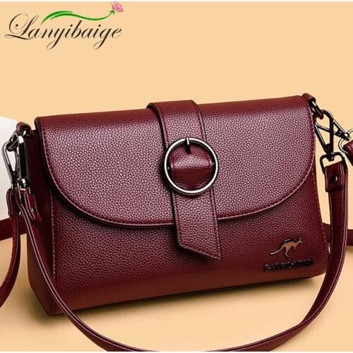 2021 Fashion Luxury Handbag Lady Designer Messenger Bags Solid Color Simple Small Messenger Bag Buckle Zipper Shoulder Bag