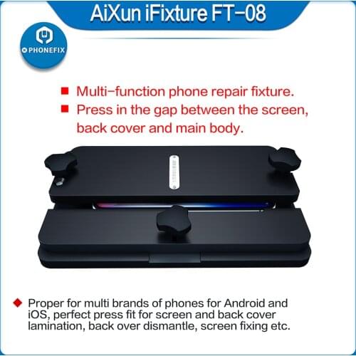 Aixun IFixture FT-08 Phone Screen Refurbishing Back Cover Repair Fixture for iO*S Android Phone Repair Screen Refurbishing Tool