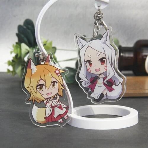 Anime The Helpful Fox Senko-san Sewayaki Kitsune no Senko-san Senko Cosplay Acrylic Keychain Keyring Itabag Pendant Toy