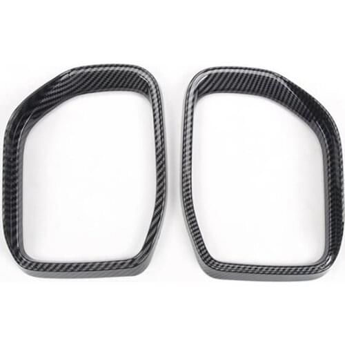 For Ford Bronco 2021 Rear View Side Mirror Cover Rain Visor Shade Guard Trim Frame Car Accessories
