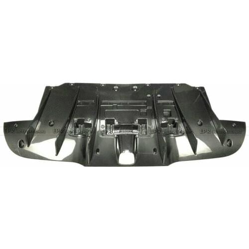 For Ferrari 488 GTB N Type Glossy Dry Carbon Fiber Rear bumper Diffuser spoiler Under boards Lip Trim Bodykits