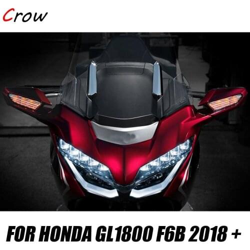 For Honda Goldwing GL1800 2018 2019 2020 F6B 2018 2019 2020 Chrome Windshield Strut Covers Decorative Windscreen Accent Trim