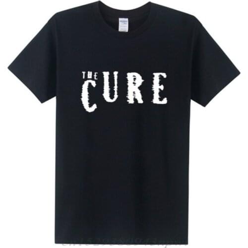 New Summer The Cure T Shirt Men Rock Roll T-shirt Men Short Sleeve O Neck Cotton Punk T Shirt Tops Tee Free Shipping