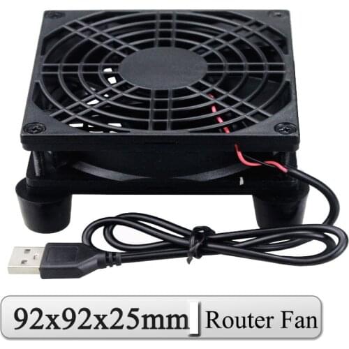 Gdstime 5V USB 92x92x25mm Router Fan TV Box Cooler 92mm 92mmx25mm 9225 Micro Computer Silent DIY Desktop Cooler Fan