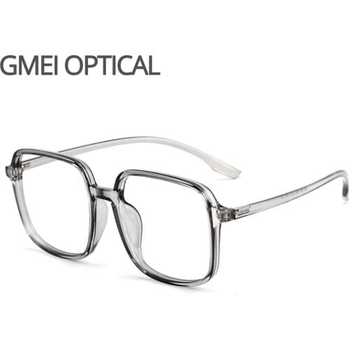 Gmei Optical Ultralight Transparent Men Big Glasses Frame TR90 Plastic Eyewear Large Size Women Myopia Spectacles Frames M9164