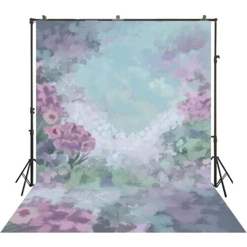Art Painting Watercolor Floral Background Rustic Retro Photography Back Drops Photocall Portrait Photoshoot Backdrop Filming