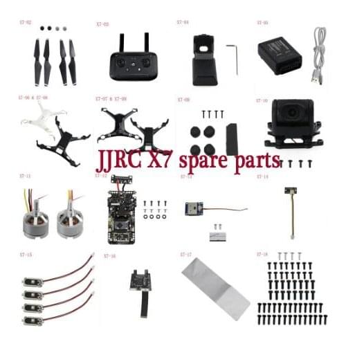 JJRC X7 CFLY SMART RC Drone spare parts blade shell motor charger GPS Receiver compass Camera board Screw antenna LED etc