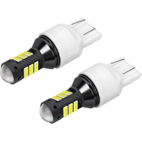 2PCS New T20 7443 W21/5W Super Bright 2016 LED Car Tail Brake Bulb Turn Signals Auto Rear Fog Parking Lamp Daytime Running Light