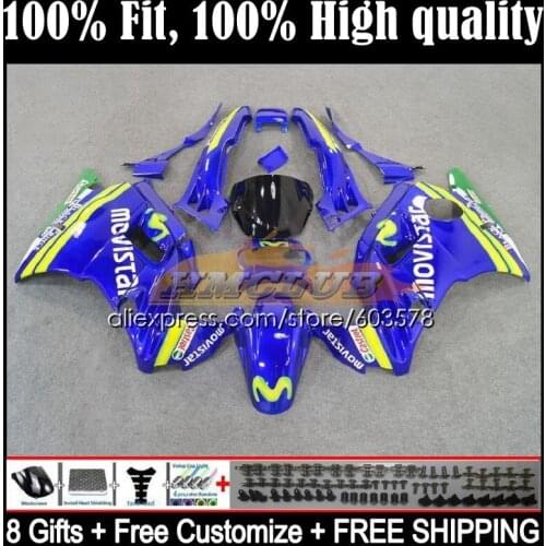 Injection Body For HONDA CBR 600F3 CBR600FS CBR600F3 11CL.49 CBR600 F3 95 96 CBR 600 CC FS F3 1995 1996 OEM Fairing strike blue