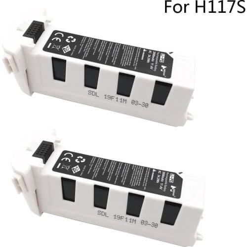 2PCS 11.4V 3000mah lipo battery for Hubsan H117S Zino brushless aerial camera quadcopter spare parts drone battery toy parts