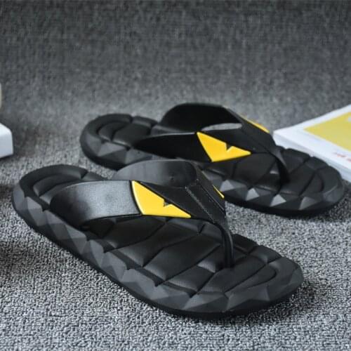 Monster theme Fashion Mens Summer Sport Slippers Slide Sandals Beach Breathable Flip Flops Non-slip Soft Sole Men