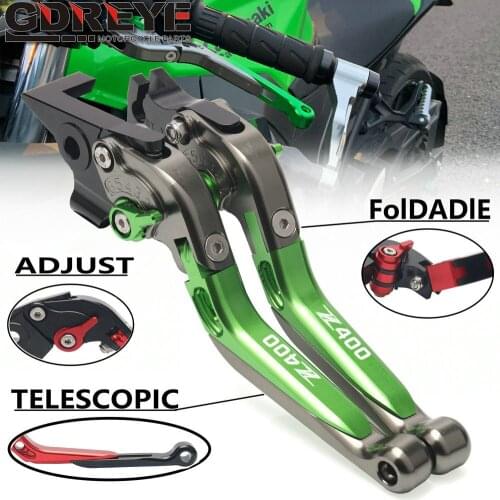 Motorcycle Accessories adjustable Brake Clutch Levers For KAWASAKI NINJA 400 Z400 Z400 2018 2019 2020 CNC Motorbike Handle Lever
