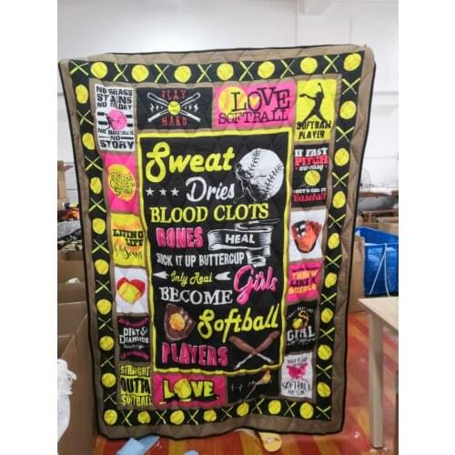 Personalized Custom Name Quilted quilt Throw Blankets Birthday Christmas thanksgiving Gifts bedding cover Tapestry Wall