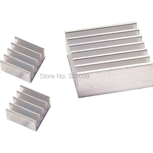 3pcs, 1set, heatsink for Raspberry Pi Model B+ 2, 14x14x6mm, 11x11x5mm, Extruded Aluminum heatsink, IC Chip VGA Memory radiator