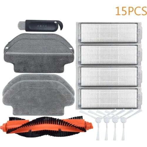 Robot vacuum cleaner filter hepa accessories for xiaomi mijia mi vacuum cleaner side brush main brush styj02ym parts