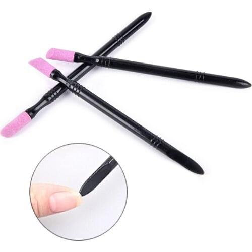 Cuticle Pushers Double-end Quartz Nail Cuticle Remover Washable Dead Skin Pusher Trimmer Manicure HOT Nail Art & Tools