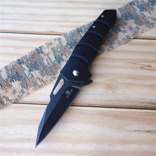 High quality D2 folding knife, sharp outdoor folding bearing knife, camping, barbecue, fishing with survival knife, gifts