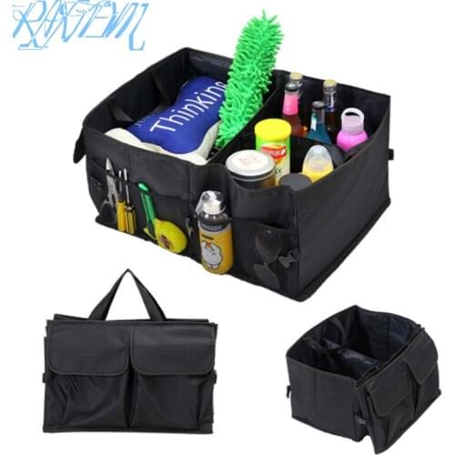 Car trunk foldable Organizer Auto Storage Box For Hyundai tucson solaris i30 creta IX35 Accessories Automobile Storage Box