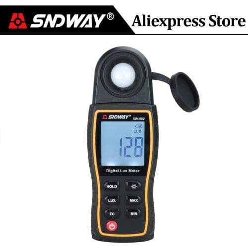 SNDWAY 200000Lux Digital Light Meter Luxmeter Lux / FC Meters Mini Spectrometer Luminometer Photometer UV Meter UV Radiometer