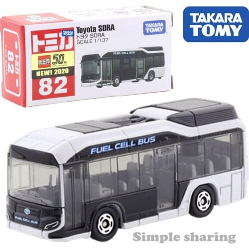 Takara Tomy Tomica No. 82 Toyota Sora Fuel Cell-Omnibus Scale 1/137 Car Hot Pop Kids Toys Motor Vehicle Diecast Metal Model