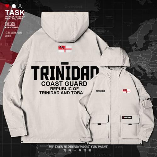 Trinidad and Tobago TTO men jacket hooded Navy logo army fan Tactical mens top streetwear new clothing for men clothes autumn