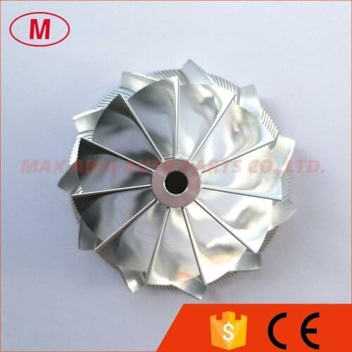 TD05H 20G Upgrade 60.50x78.00mm 11+0 blades Turbo Billet compressor wheel/Aluminum 2618/Milling wheel for Mi*tsu*bish*i 25G