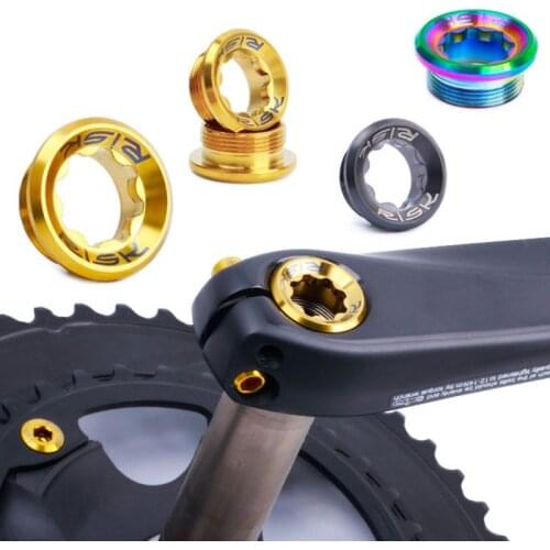 Titanium Alloy Bike Crank Cover Road MTB Bicycle Chainwheel BB Crank Arm Cover Bolt Screw