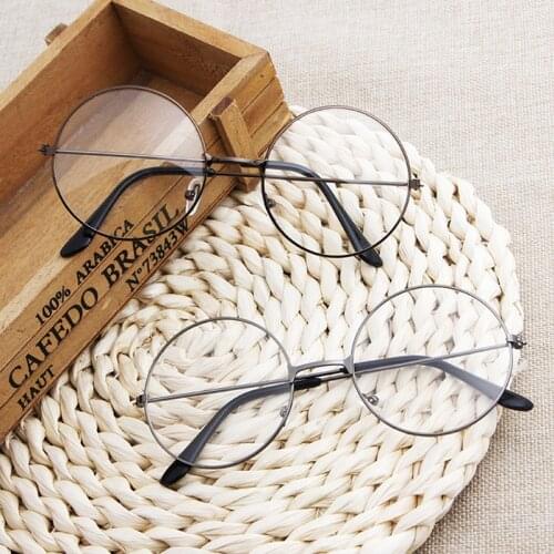 Vintage Round Round Glasses frame Female Brand Designer gafas De Sol Spectacle Plain Glasses Gafas eyeglasses eyewear UV400