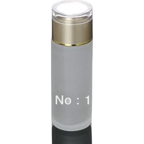 120ML frosted glass bottle with golden cap