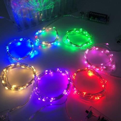 2/5/10m Flexible Copper Wire LED Starry String Lights Wedding Party DIY Decor