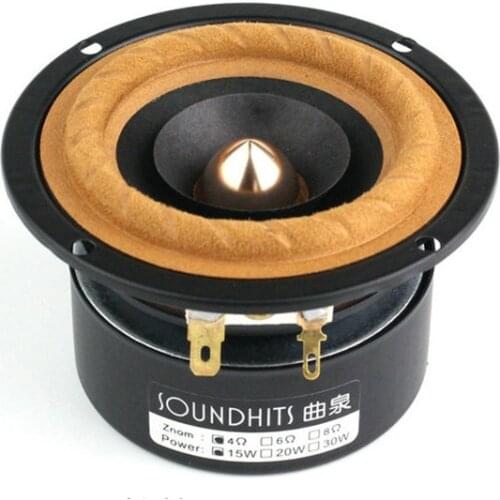 2pcs HIFI 3 inch full range speaker high school bass fever speaker HIFI unit computer TV Bluetooth audio