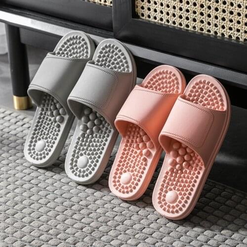 2021 Non-slip Soft-soled Massage house Slippers men Flat Summer Men PVC Indoor Message Slides