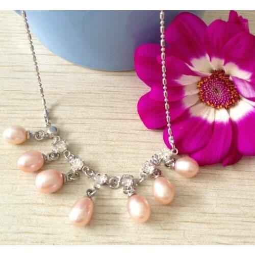 3 COLOR! Charmful Fashion Freshwater Pearl Necklace Chain Hot Cheap Jewellery Female Lady Jewelry