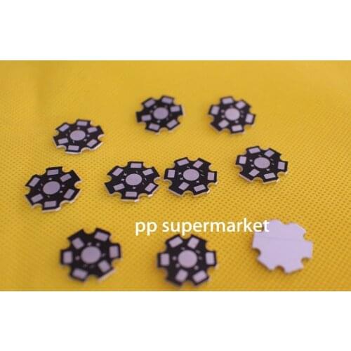 50pcs High Power 1w /3w /5w Watt LED Heat Sink Aluminum Base Plate 20 mm LED board KIT DIY high quality star heatsink